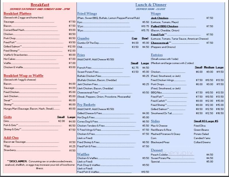 Craig's Kitchen - Vernon, CT menu_pic