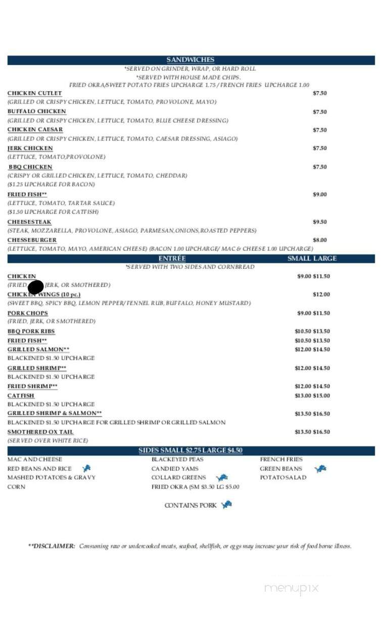 Craig's Kitchen - Vernon, CT menu_pic