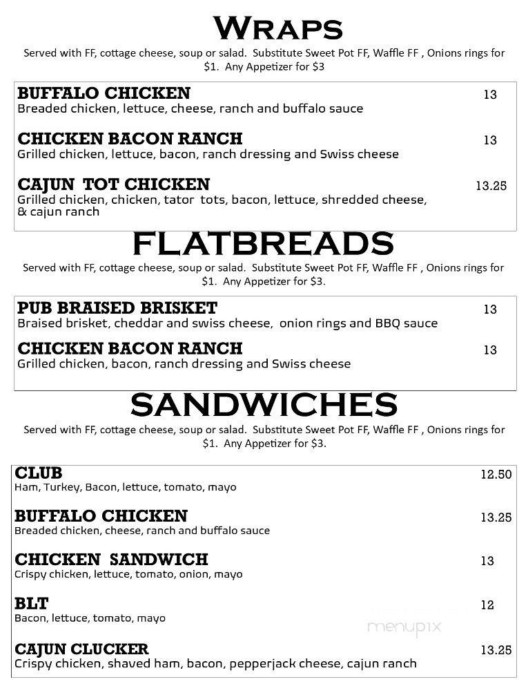Doc's Pub and Eatery - Hankinson, ND menu_pic