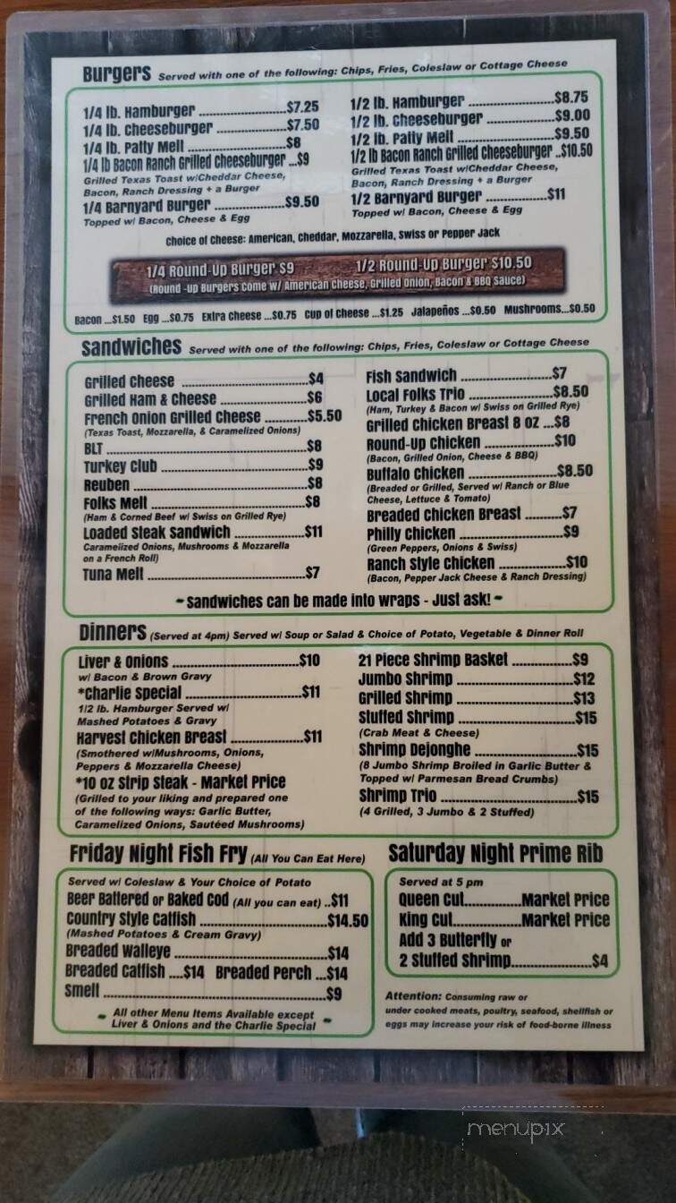 Local Folks - Burlington, WI menu_pic