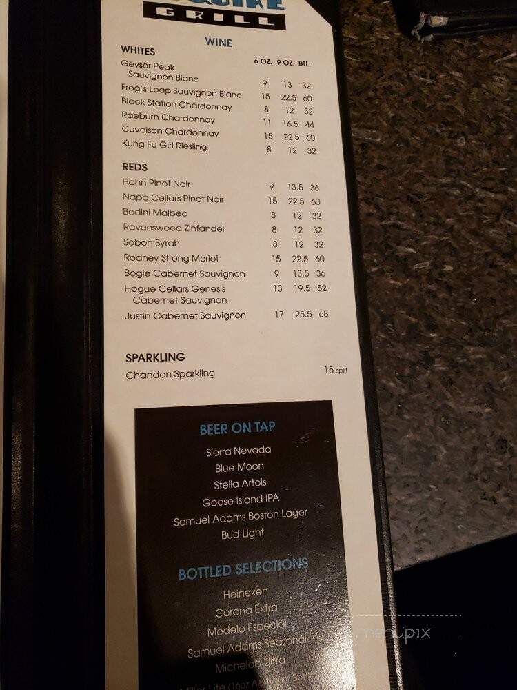 Esquire Grill - Sacramento, CA menu_pic