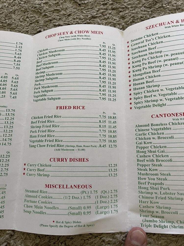 Ping's - Rochester Hills, MI menu_pic