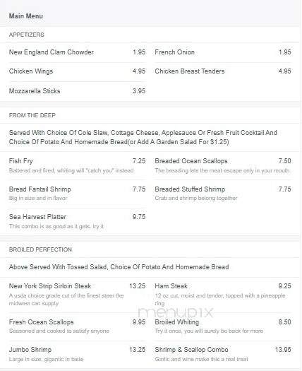 Iroquois Hotel - Caledonia, NY menu_pic