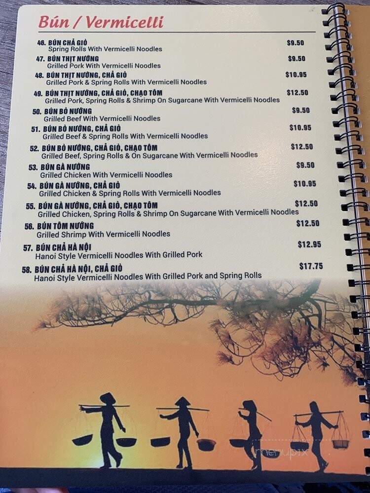 Pho Anh Vu - Toronto, ON menu_pic