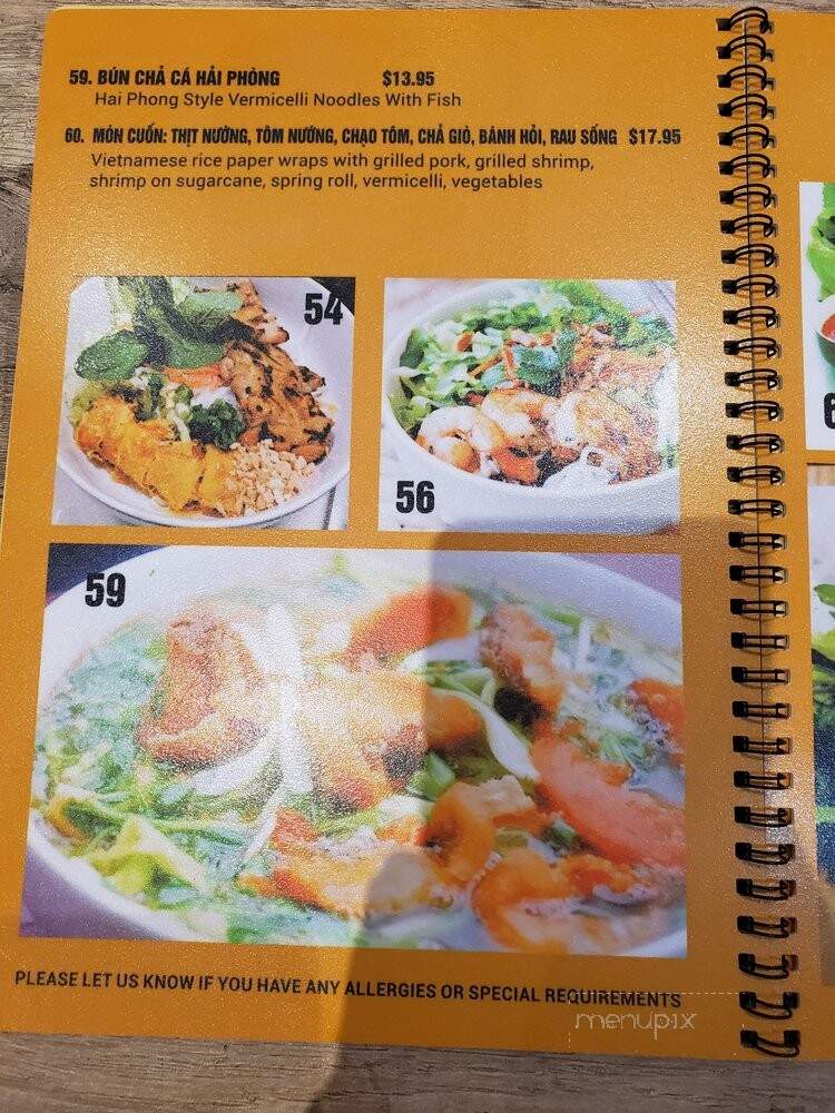 Pho Anh Vu - Toronto, ON menu_pic