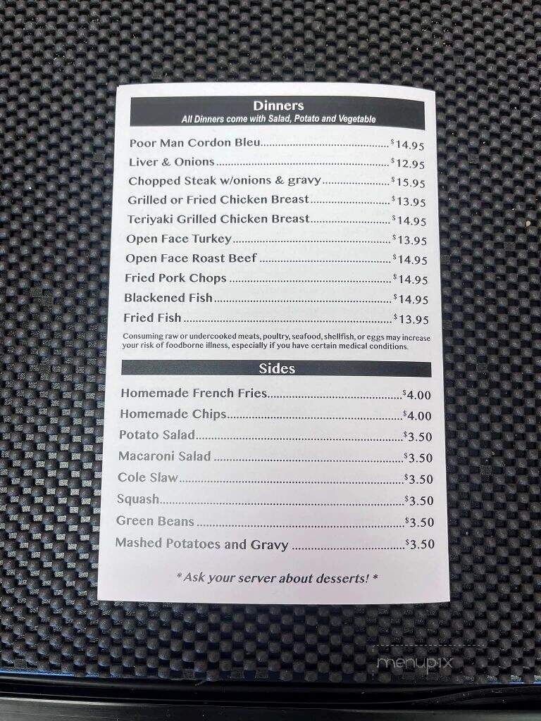 Robbies Cafe - Live Oak, FL menu_pic