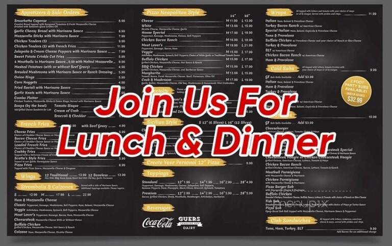 Scotto's Ristorante and Pizzeria - Tower City, PA menu_pic