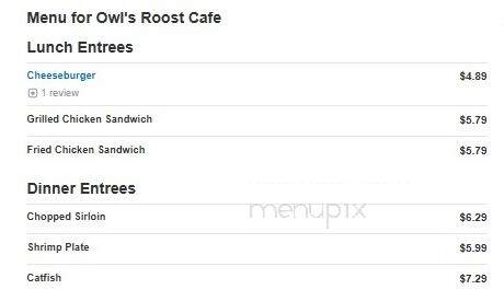 Owl Roost Cafe & Drive In - Altus, AR