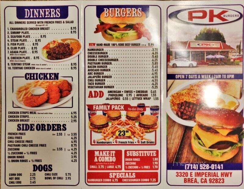 P K Burgers - Brea, CA