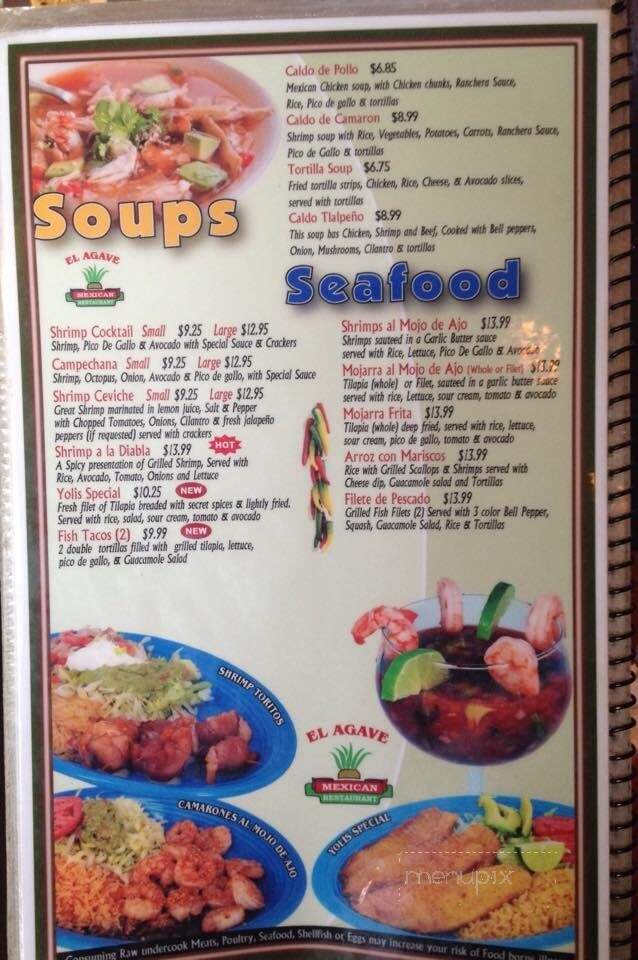 El Agave - St Charles, MO menu_pic