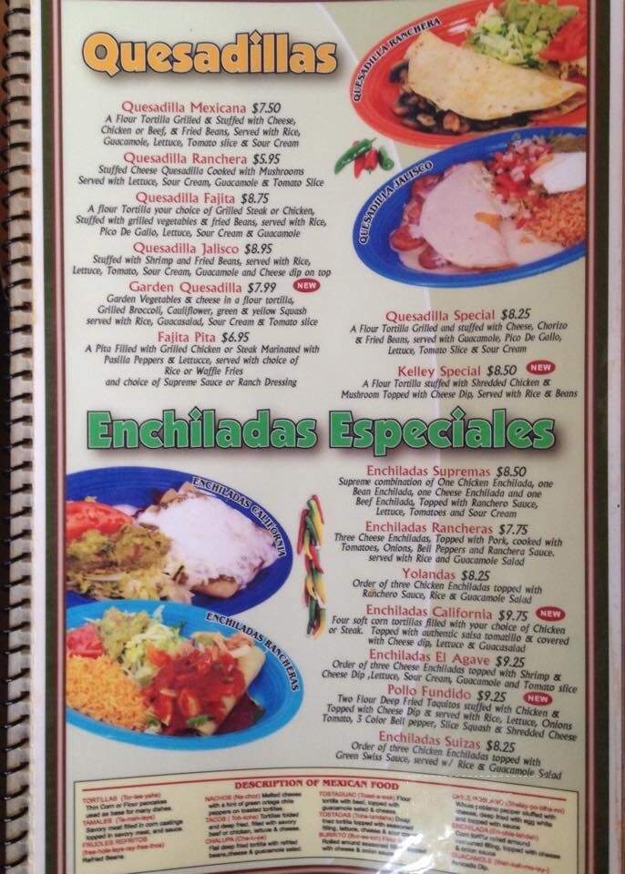 El Agave - St Charles, MO menu_pic
