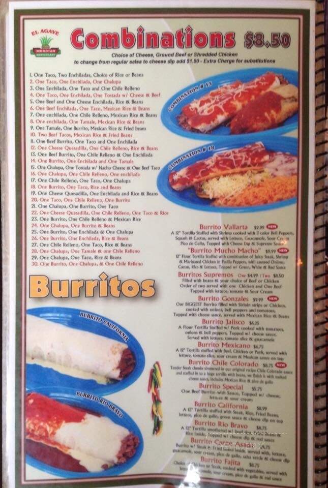 El Agave - St Charles, MO menu_pic
