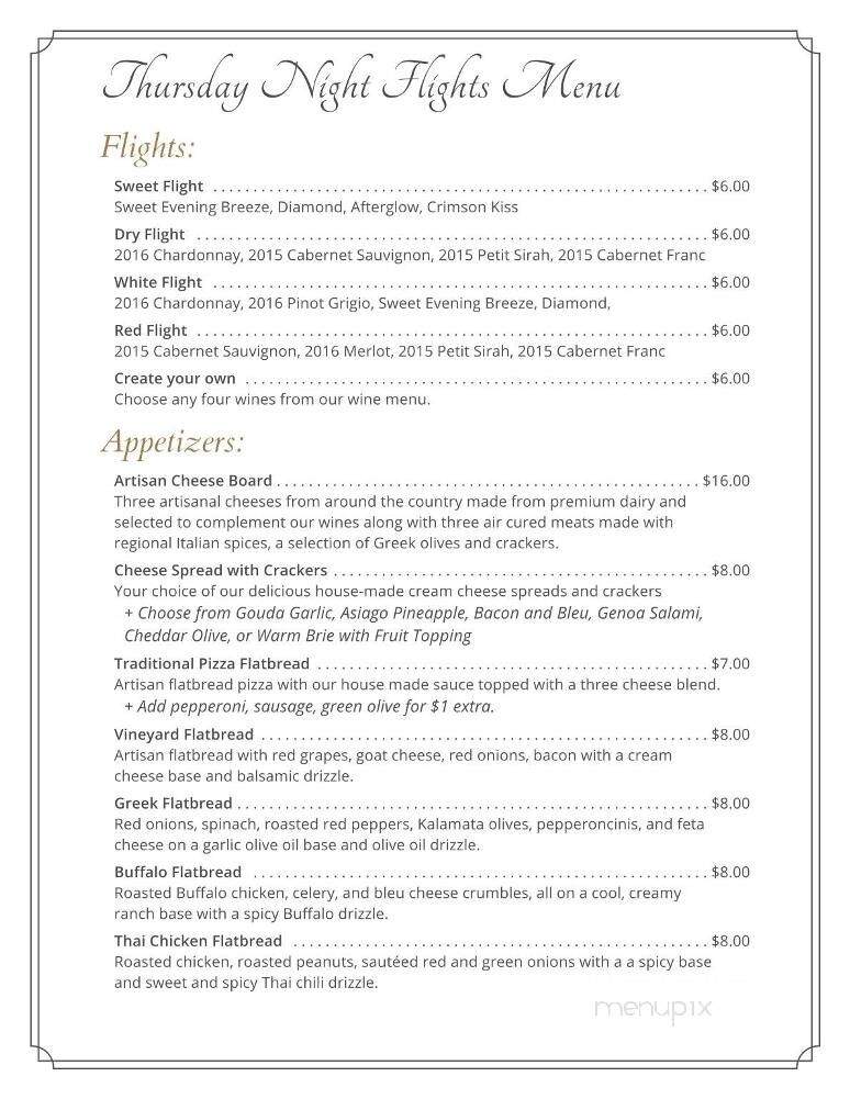 Verona Vineyards - Verona, KY menu_pic
