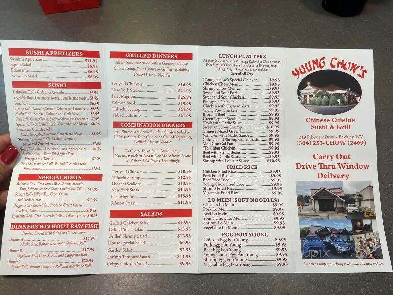 Young Chow's Carry Out - Beckley, WV menu_pic