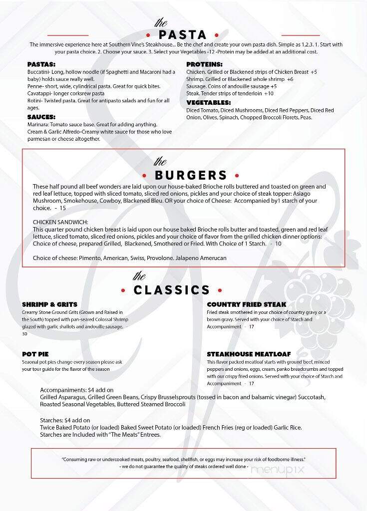 Southern Vine's - Benson, NC menu_pic
