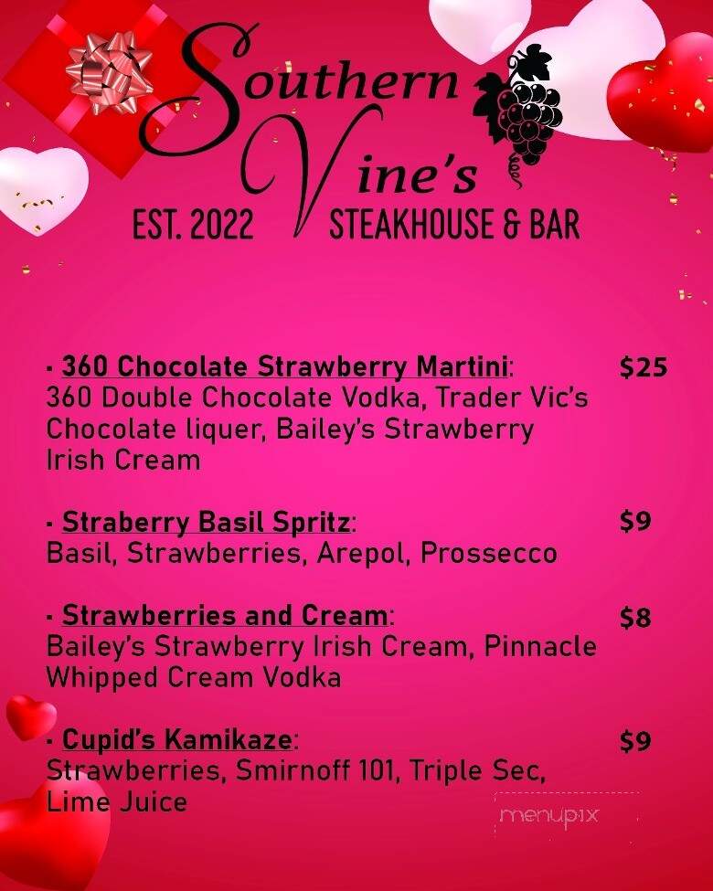 Southern Vine's - Benson, NC menu_pic