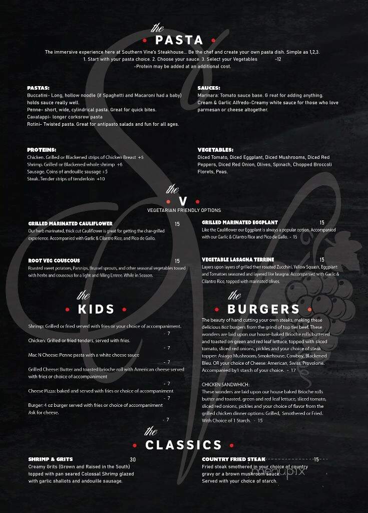 Southern Vine's - Benson, NC menu_pic
