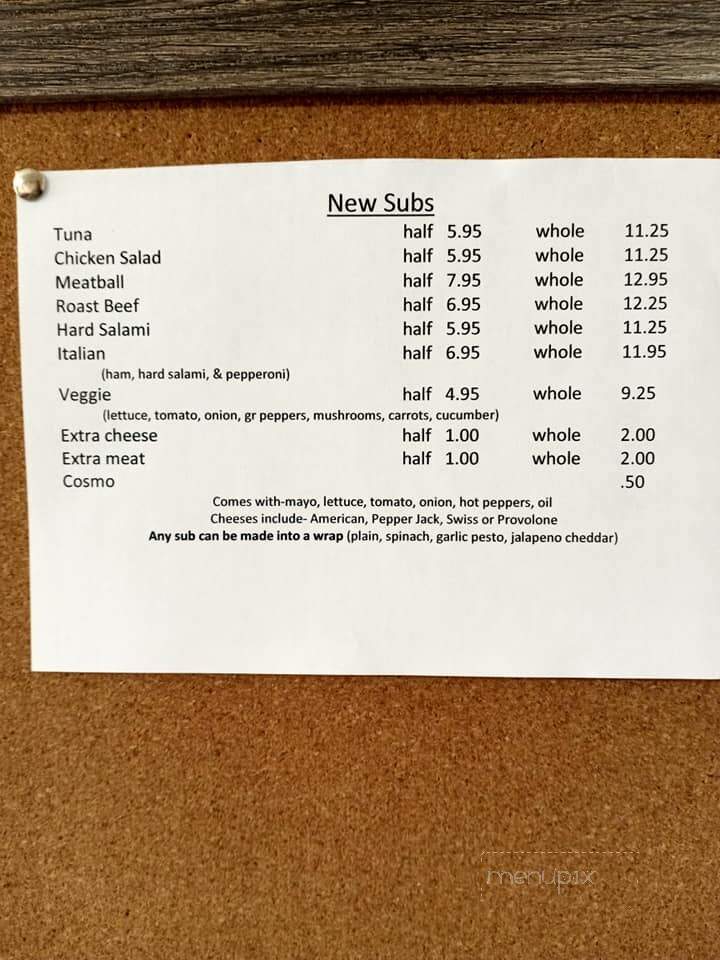 Blockhouse Cafe - Liberty, PA menu_pic
