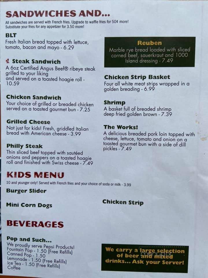 Pitchers - Whittemore, IA menu_pic