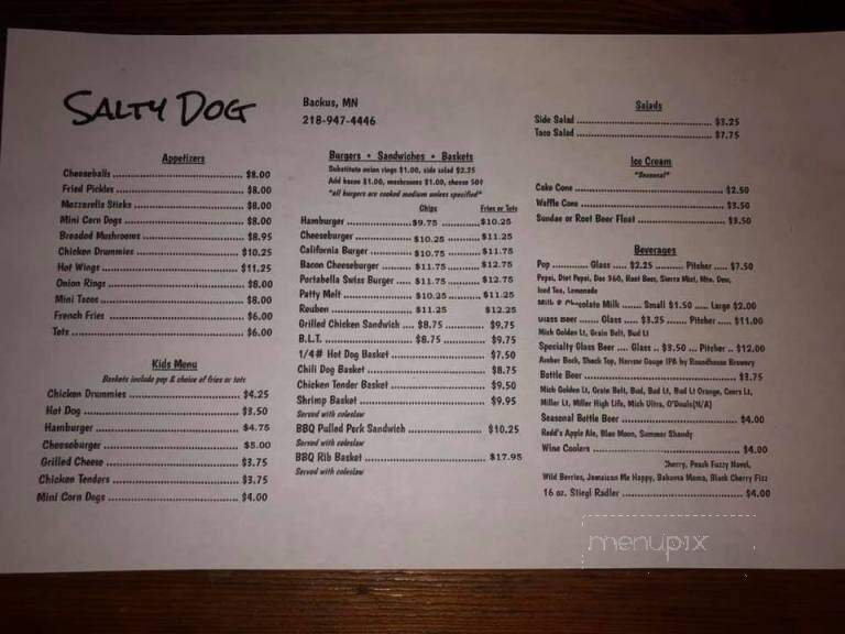 Salty Dog Saloon & Eatery - Backus, MN