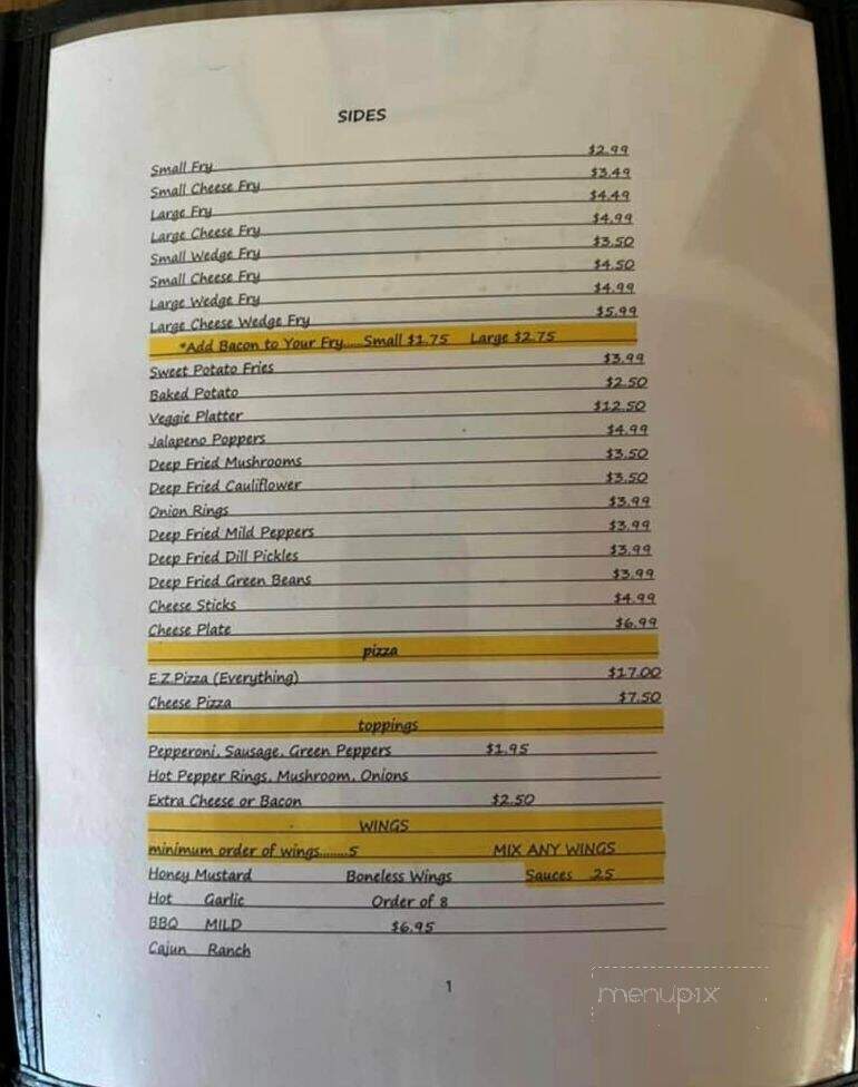 Orangeville Tavern - Sharpsville, PA menu_pic