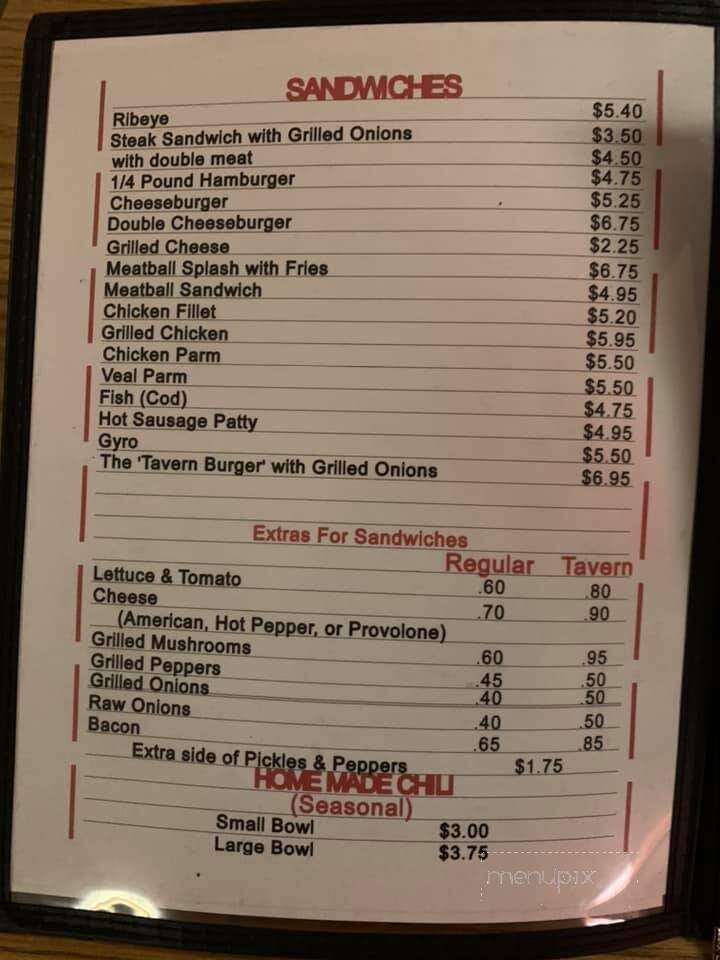 Orangeville Tavern - Sharpsville, PA menu_pic