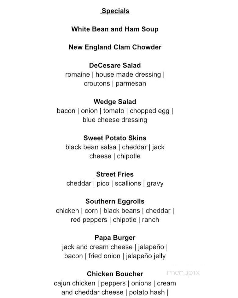 Lost Lion - Westminster, MD menu_pic