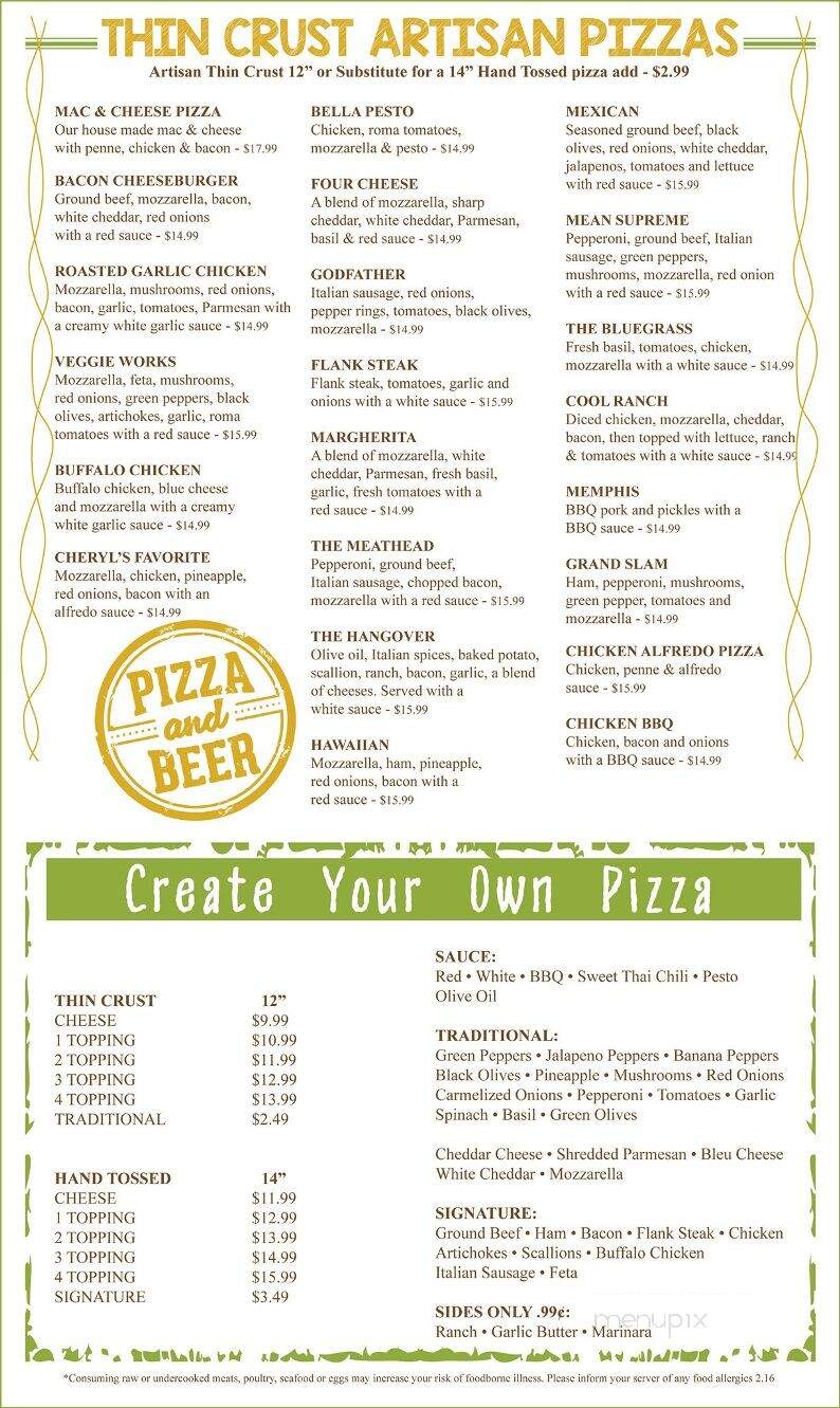 Hunter's Ale House - Mount Pleasant, MI menu_pic