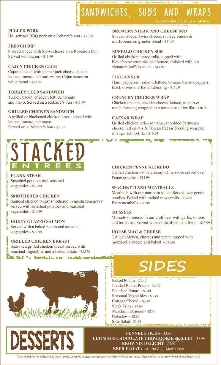 Hunter's Ale House - Mount Pleasant, MI menu_pic