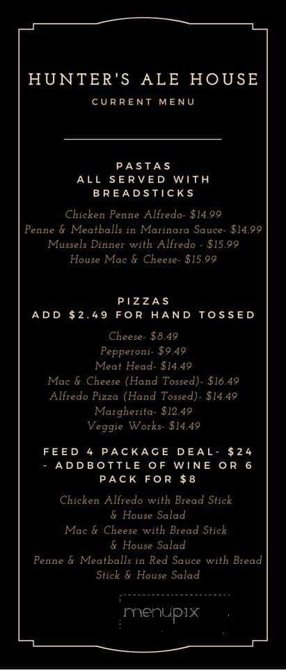 Hunter's Ale House - Mount Pleasant, MI menu_pic