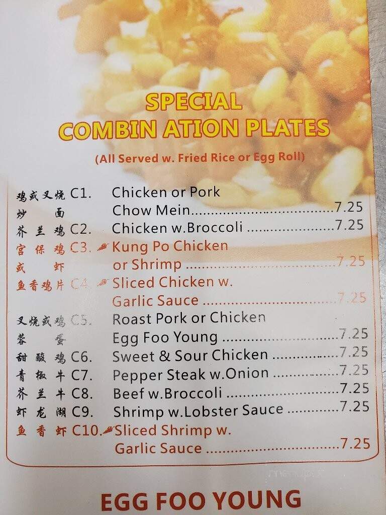Number 1 Oriental Buffet - Rockford, IL menu_pic