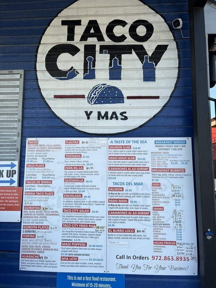 Taco City y Mas - Dallas, TX