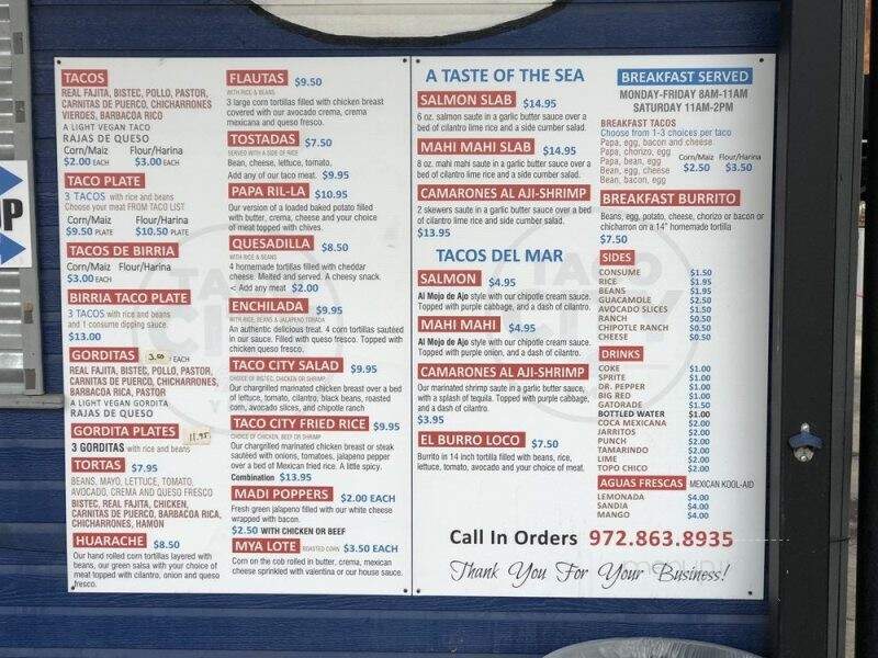 Taco City y Mas - Dallas, TX