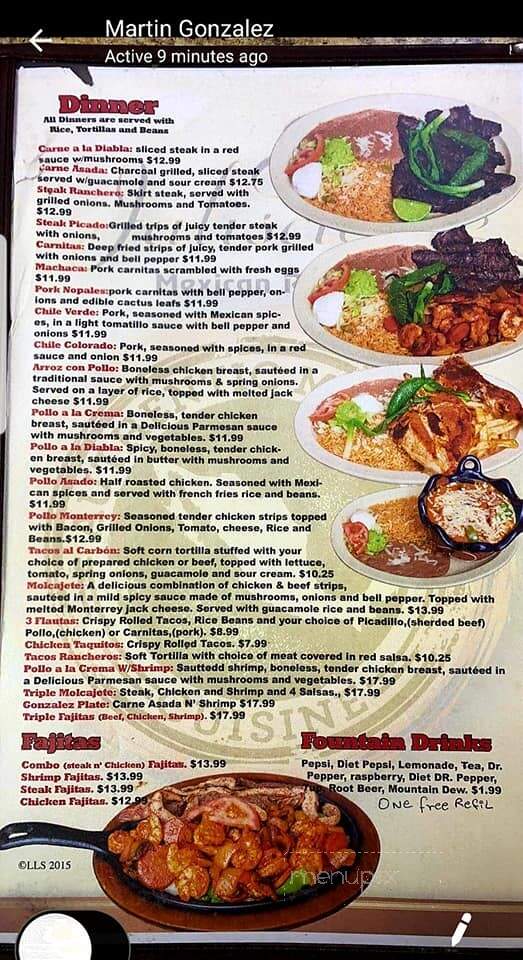 El Jaliciense - Montpelier, ID menu_pic