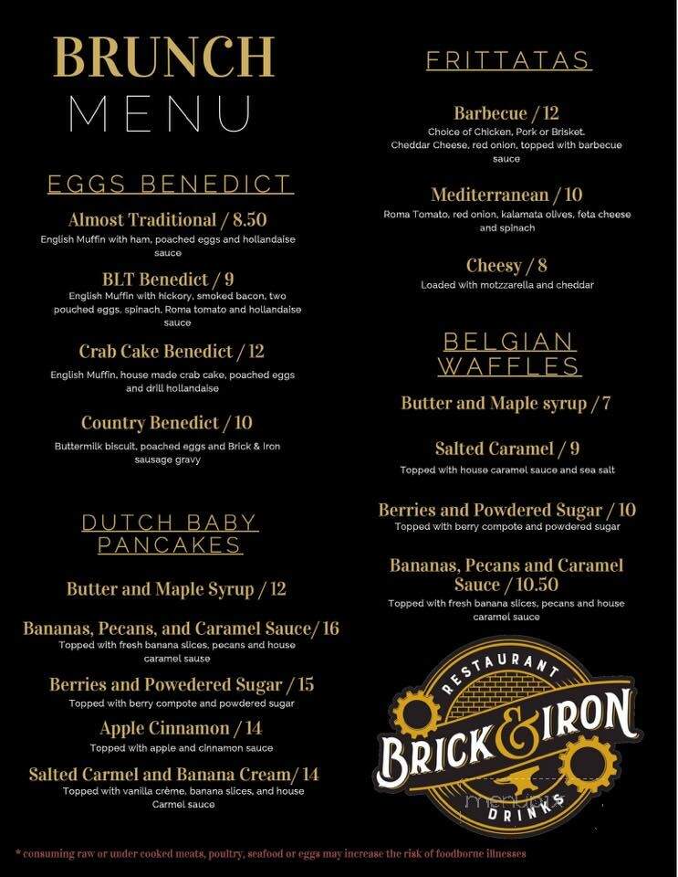 Brick & Iron - Coralville, IA menu_pic