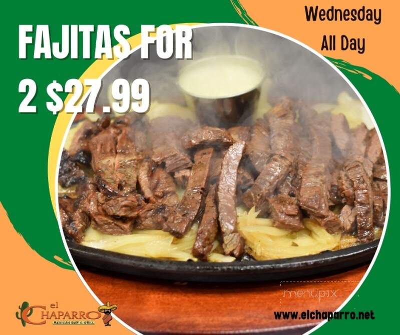 El Chaparro Mexican Bar & Grill - The Woodlands, TX menu_pic