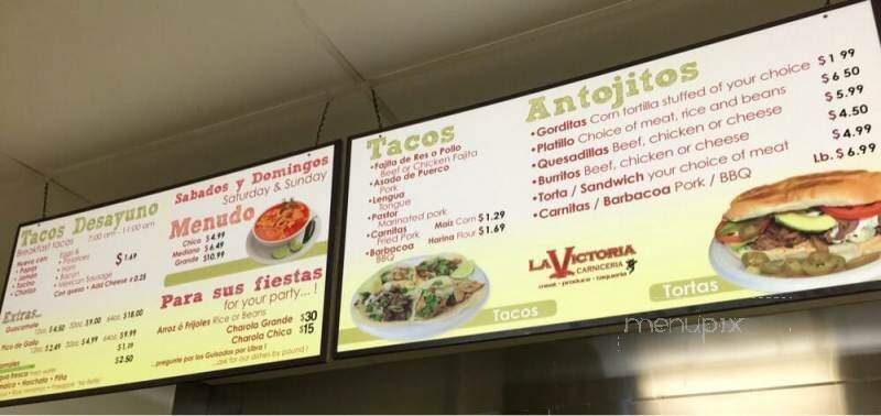 La Victoria - Rockwall, TX menu_pic