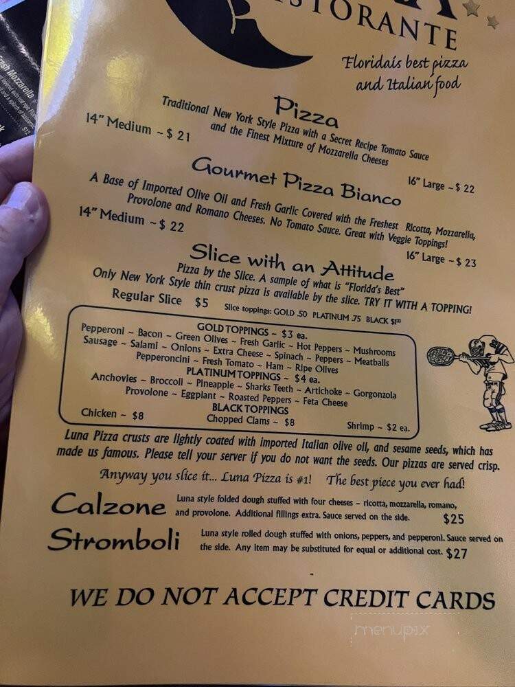 Luna Risorante - Venice, FL menu_pic