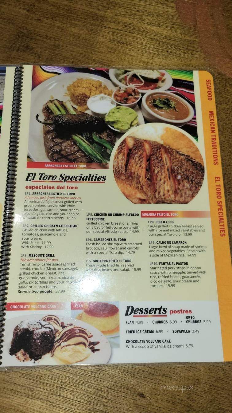 El Toro - Gulf Shores, AL menu_pic