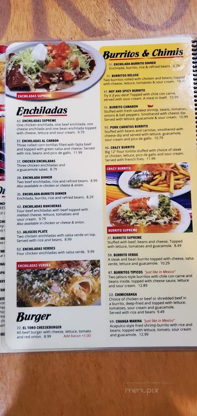 El Toro - Gulf Shores, AL menu_pic