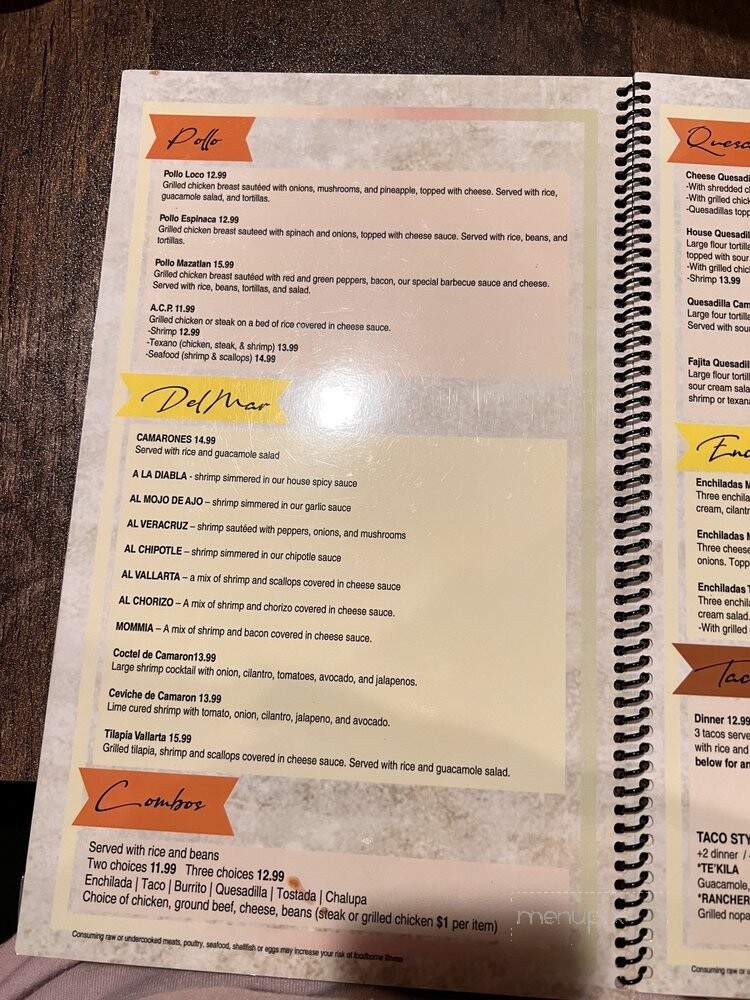 Te'Kila Mexican Grill & Bar - Vermilion, OH menu_pic