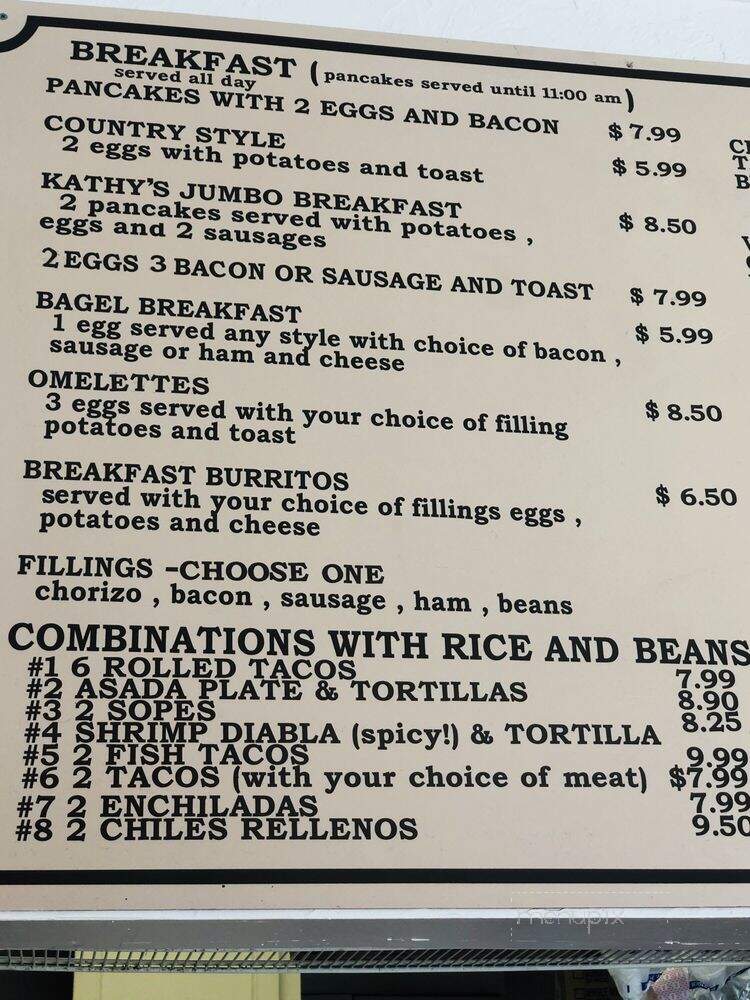 Kathy's Little Kitchen - Carmel Valley, CA menu_pic