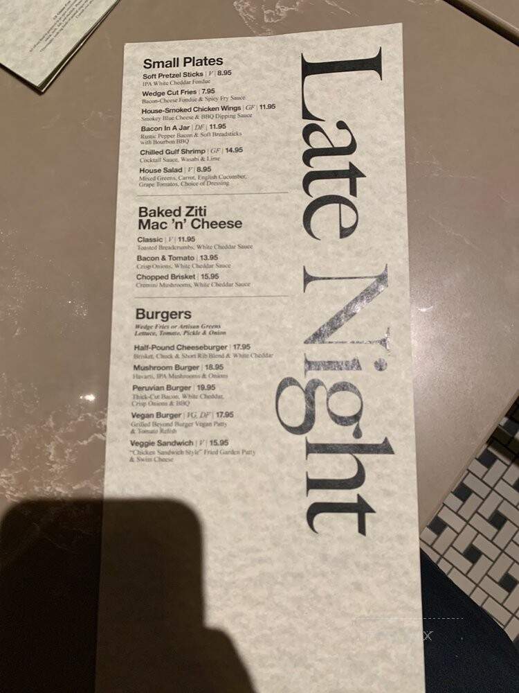 SeventyOne - Snowbird, UT menu_pic