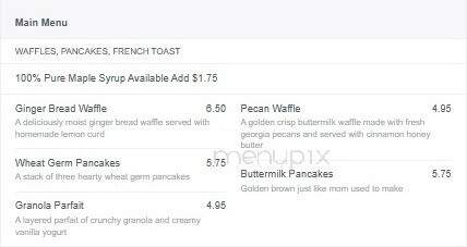 Java Jive Coffee House & Cafe - Atlanta, GA menu_pic