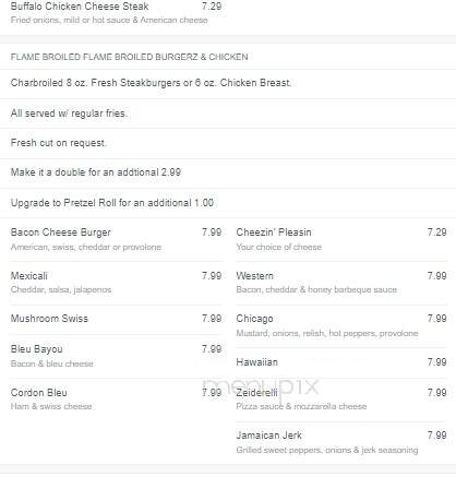 Zeiderelli's Pizza & Subs - Duncannon, PA menu_pic