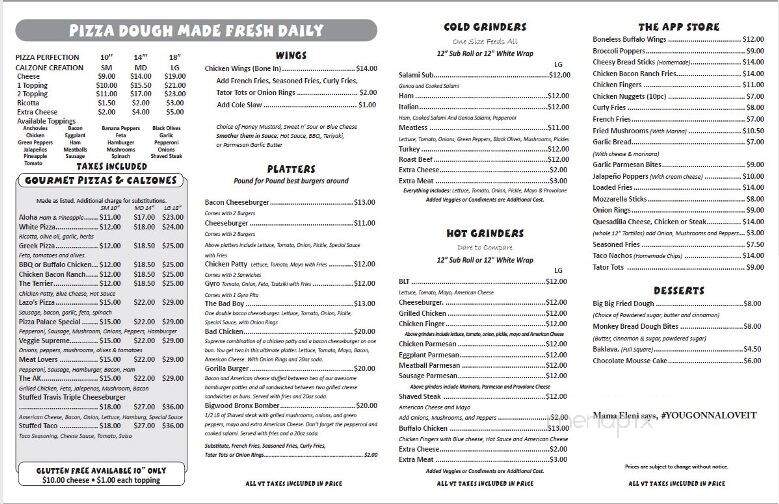 Pizza Palace - Bellows Falls, VT menu_pic