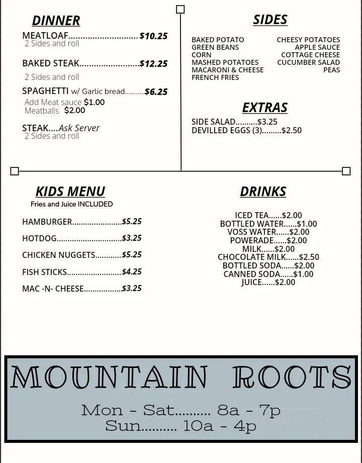 Mountain Roots Restaurant - Weston, WV
