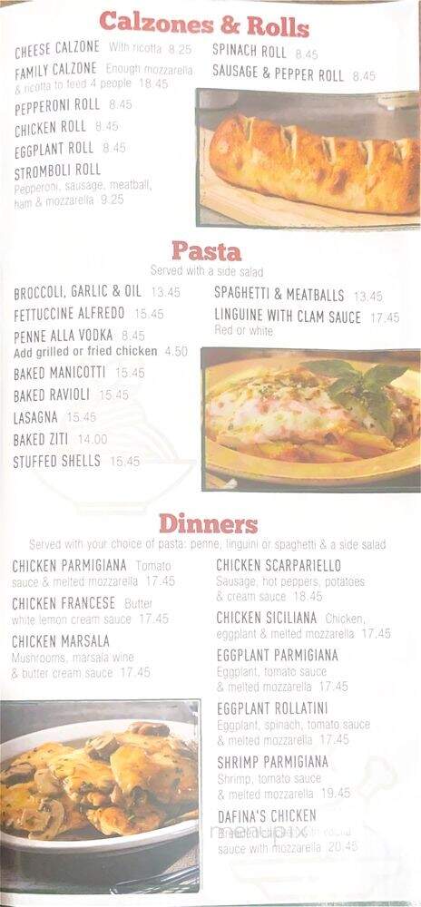 Adelinas Pizzeria - Lagrangeville, NY menu_pic