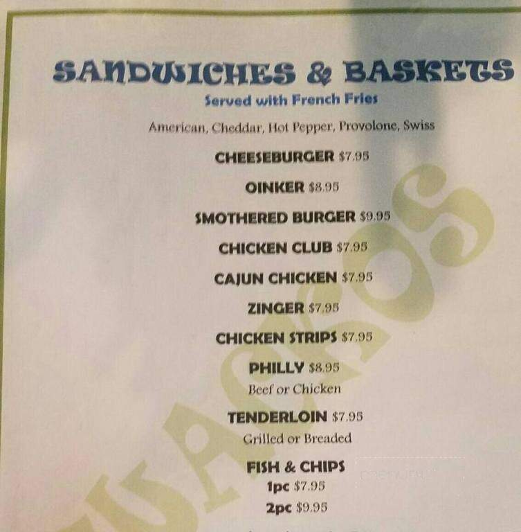 Wackos - Knoxville, IA menu_pic