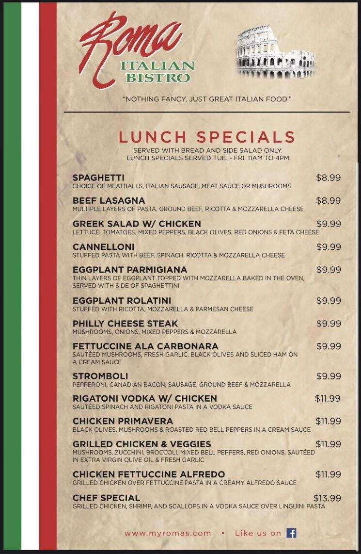 Roma Italian Bistro - Lufkin, TX